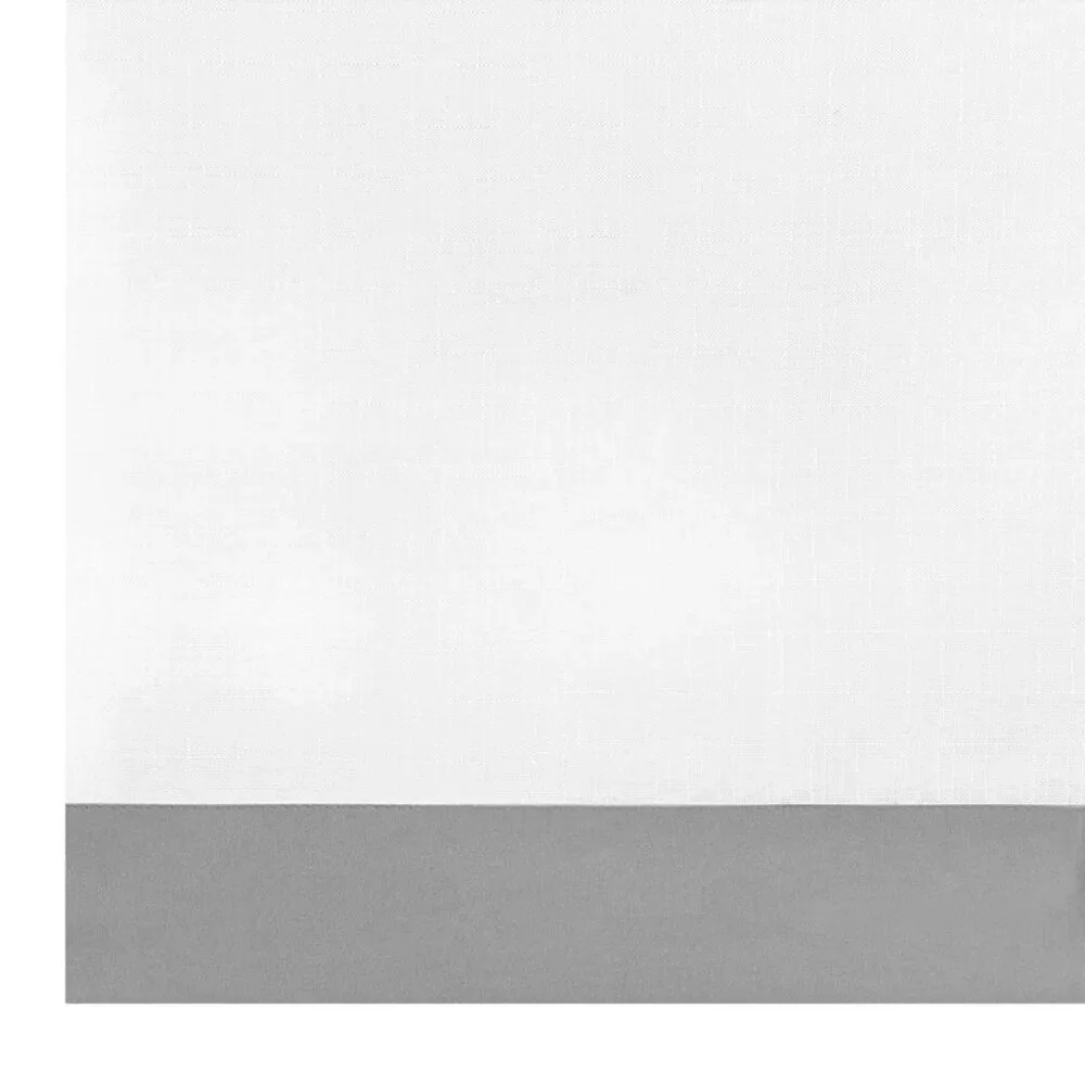 PowerSellerUSA Two-Tone Valance for Kitchen Windows, Living Room, Dining Room